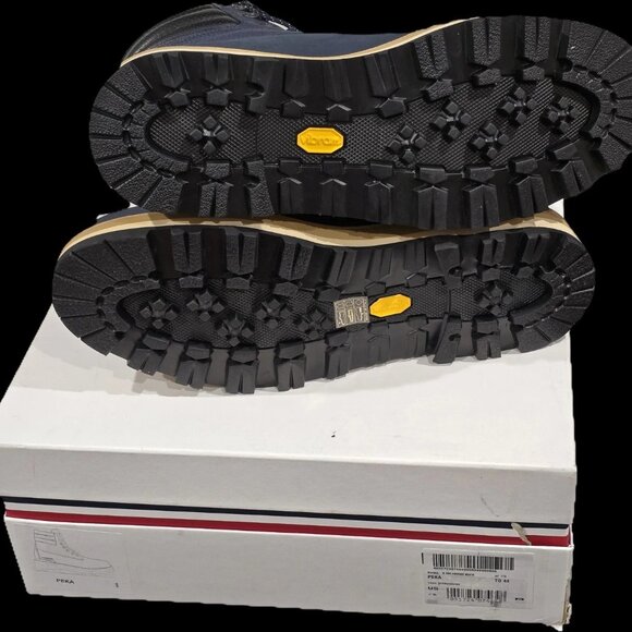 $875- Moncler Peka Men's Navy Padded Collar Round Toe Lace Up Hiking Boots-44/11 - Picture 3 of 11